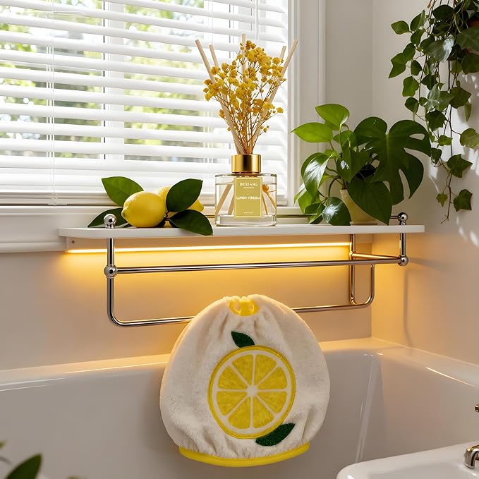 Reed Diffuser Set - 3.38 fl oz (100ml) Lemon Verbena Essential Oil with 6 Reed Sticks | Home & Bathroom Decor