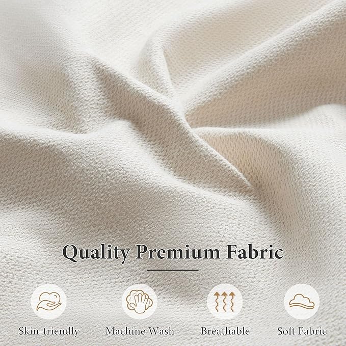 Bezseller Modern Accent Chair, Upholstered Reading Armchair with Wood Legs, Mid-Century Leisure Comfy Single Sofa Chair for Living Room, Bedroom, Home, Office, Beige