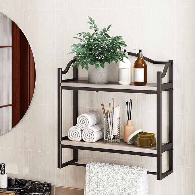 2 Pack Small Fake Plants Potted Artificial Herb Plants for Shelf Desk Home Bathroom Farmhouse Room Coffee Table Decor (Gray Green)