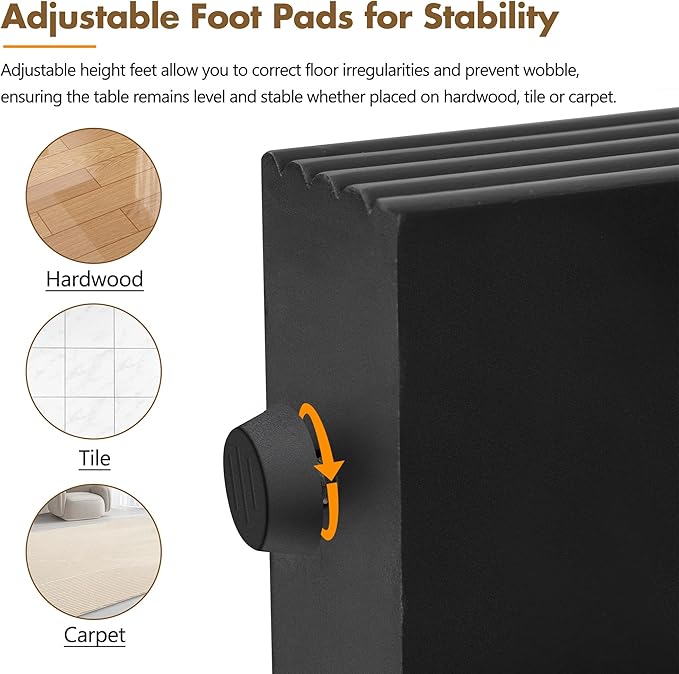 kevinplus 55'' Modern Console Table Sofa Table Entryway Table with 2 Drawers for Living Room, Contemporary Wood Console Table Sofa Table Sturdy Construction for Living Room, Black