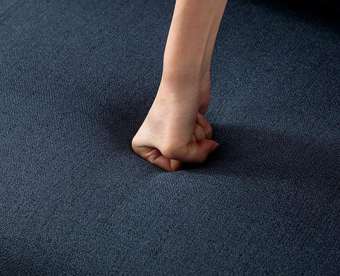 Kmax Fabric Single Sofa Couch Modern Accent Chair for Living Room Small Space, Apartment, Bedroom, Dorm, Office - Blue