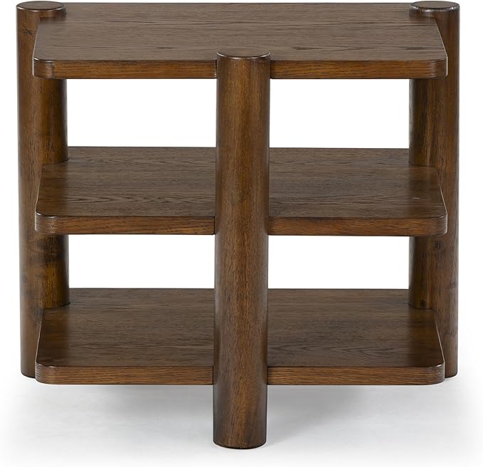 SAFAVIEH Couture Collection Edisyn Medium Oak 3-Shelf Accent Table