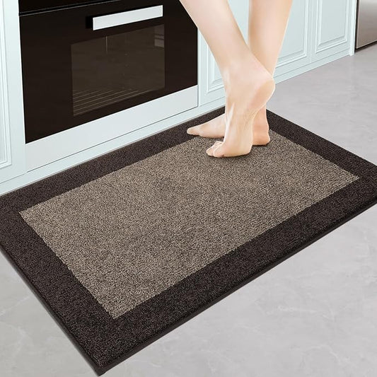 Machine Washable Kitchen Rug 24" x 36", Non Slip Kitchen Mat for Floor, Absorbent Entrance Throw Rug for Bedroom, Hallway, Bathroom, Door