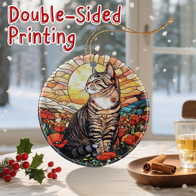 Exquisite Cat Christmas Ornaments: Christmas Tree Decorations & Holiday Ornaments – Holiday Presents, Gift Ideas for Friends, Coworker, Family, Cat Lover, and Pet Owner