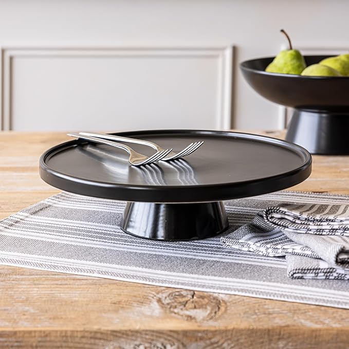 Over&Back Set of 4 Woven Placemats - Colorful Dining Table Mat - 100% Cotton - Machine Washable - Kitchen and Home Decor - Grey - 14" L X 20" W