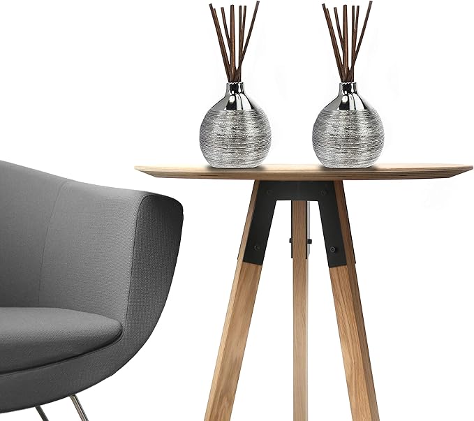 Onesky Reed Diffuser Set 3.4oz(100ml)Lemon&Jasmine&Raspberry Scented Essential Oil Diffuser for Home/Office, Fragrance Gift Set with Botanical&Cotton Sticks for LivingRoom/Bedroom/Bathroom Decoration