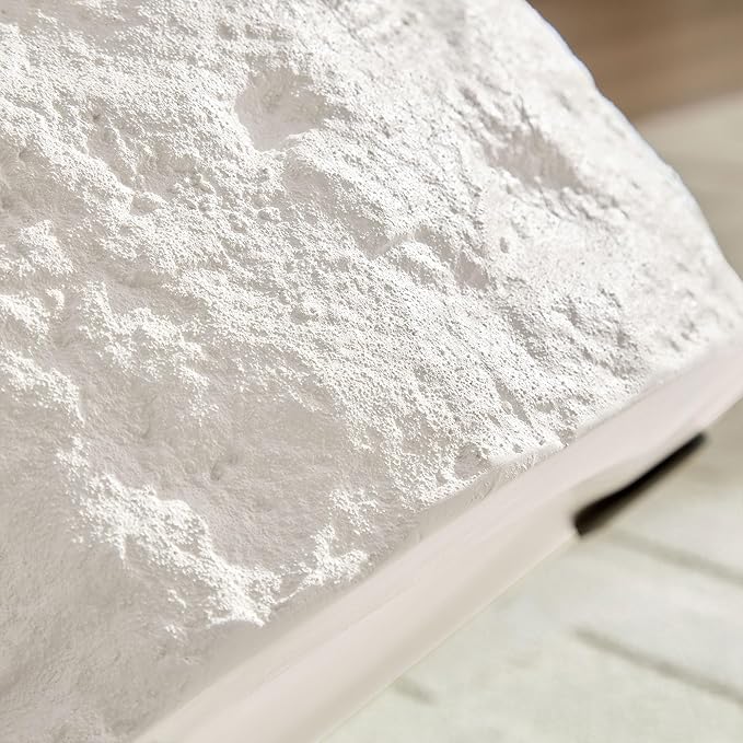 Nesting Coffee Table Set of 2, Modern Round Faux Marble Circle Accent Coffee Tables for Small Spaces Living Room Bedroom Balcony Office Drum Side Table