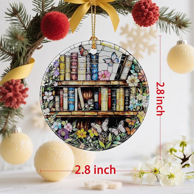 Enchanting Book Christmas Ornaments: Christmas Tree Ornaments & Holiday Decor – Perfect Holiday Presents & Gift Ideas for Friends, Coworker, Family, Book Lover, and Literary Lover
