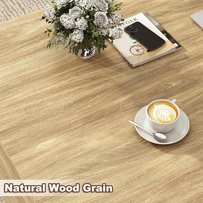 36" Lift Top Coffee Table with Storage, Wood Square Coffee Table with LED Lights and Charging Station, Multi-Function Living Room Center Table with Large Hidden Space, Oak