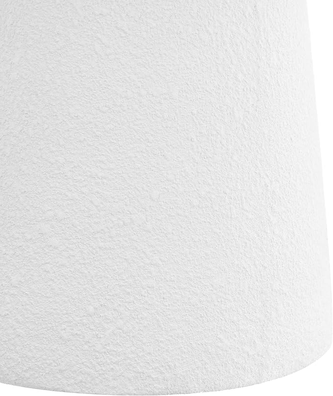 JONATHAN Y TBL1108A Hollie 18" Minimalist Modern Drum Indoor/Outdoor Accent Table Pedestal, Contemporary, Mid-Century, Art Deco, Bohemian, Patio, Garden Room, Bathroom, Living Room, White Frosted
