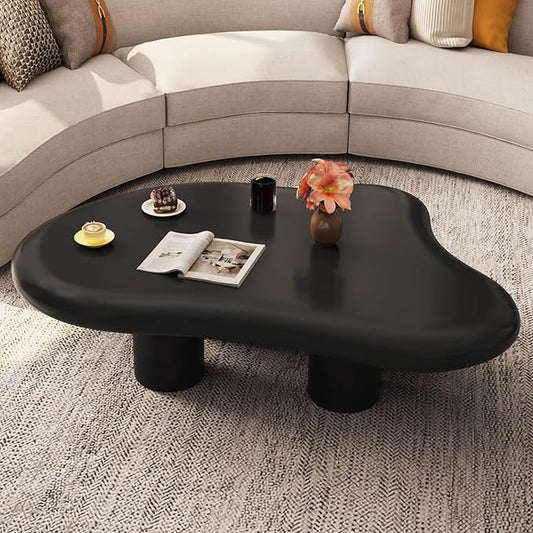 Guyii Cute End Table - Modern Black Cartoon Table, 35.82" H, Indoor