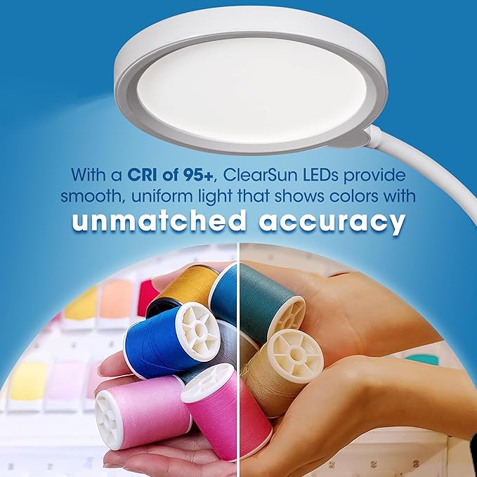 OttLite Rechargeable LED Lamp w/Phone Holder, Clearsun, White, Shipper