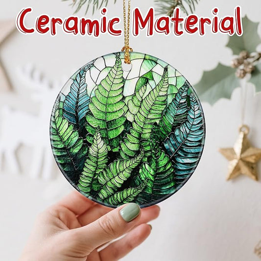 Lush Fern Christmas Ornaments: Christmas Decorations for Tree & Holiday Decor – Holiday Presents, Gift Ideas for Friends, Coworker, Family, Plant Lover, Nature Lover, and Gardener