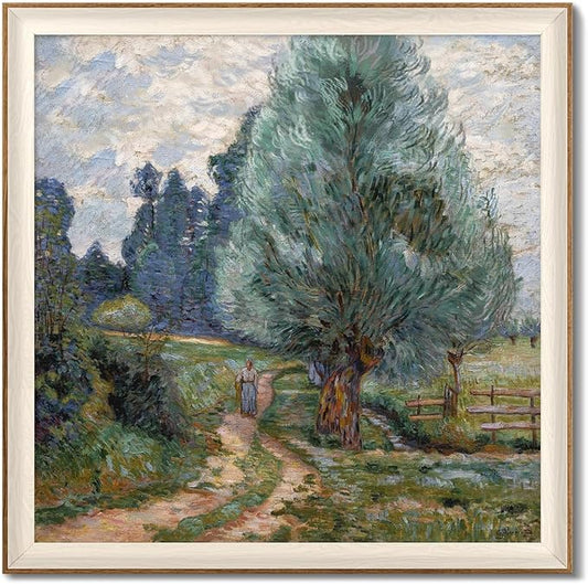 YUEYARIT Framed wall art, vintage wall decor, modern farmhouse style decor, canvas printed pictures, suitable for gifts, cottagecore bedroom, bathroom, living room, and office artwork.