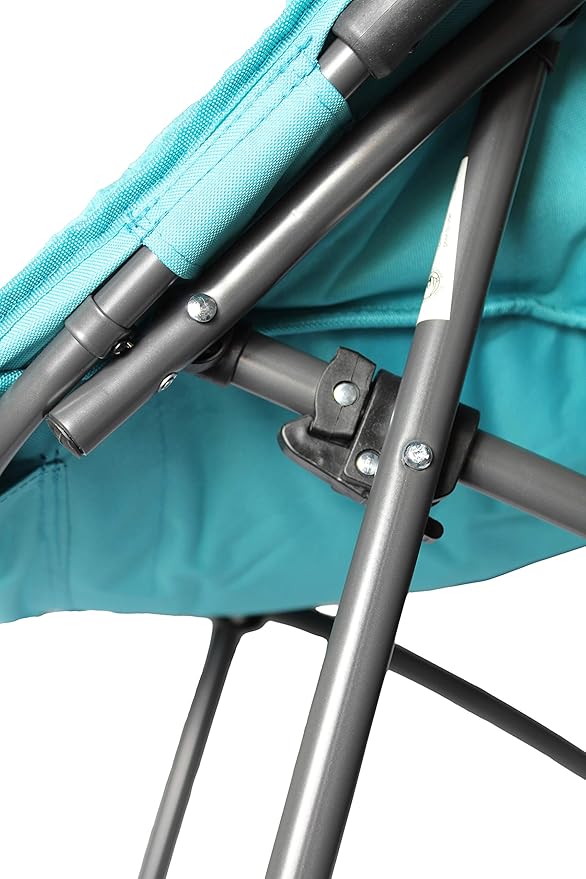 Zenithen Limited Portable Foldable Hexagon Plush Indoor Accent Seat Folding Dish Chair, Perfect for Bedrooms, Dorm Rooms, Living Rooms, and Gaming, Teal Corduroy (Pack of 3)