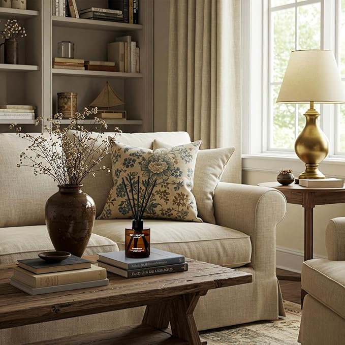 Ocean Breeze Reed Diffuser 150ml – Aroma Diffuser with Lemon, Violet, Lavender & Sea Salt – Long Lasting Reed Diffusers for Home, Crafted by Expert Perfumers – 150ml