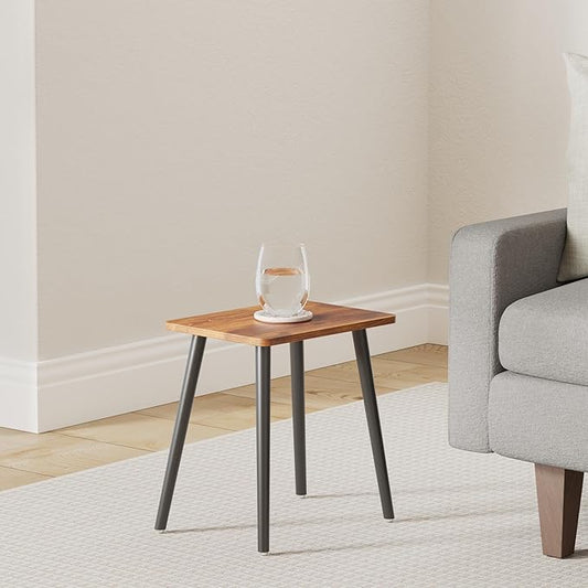 FORAOFUR Side Table, Rectangular Wooden Small End Table, Small Accent Table for Living Room, Bedroom and Balcony, Modern Side Tables for Spaces Home Decor, Easy Assembly