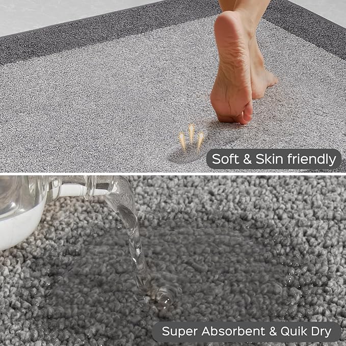 Machine Washable Kitchen Rug 24" x 36", Non Slip Kitchen Mat for Floor, Absorbent Entrance Throw Rug for Bedroom, Hallway, Bathroom, Door