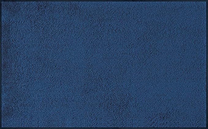 Wash and Dry Monotone Rug, Navy Blue Non-Slip Washable Doormat 29.5x47 (Large)