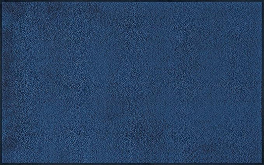 Wash and Dry Monotone Rug, Navy Blue Non-Slip Washable Doormat 29.5x47 (Large)