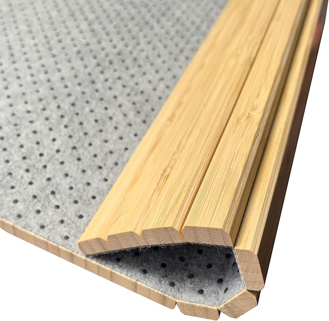 Bamboo Sofa Arm Tray - for Your Couch Table- Couch Cup Holder, Couch Tray Tables -Natural Color with Cork