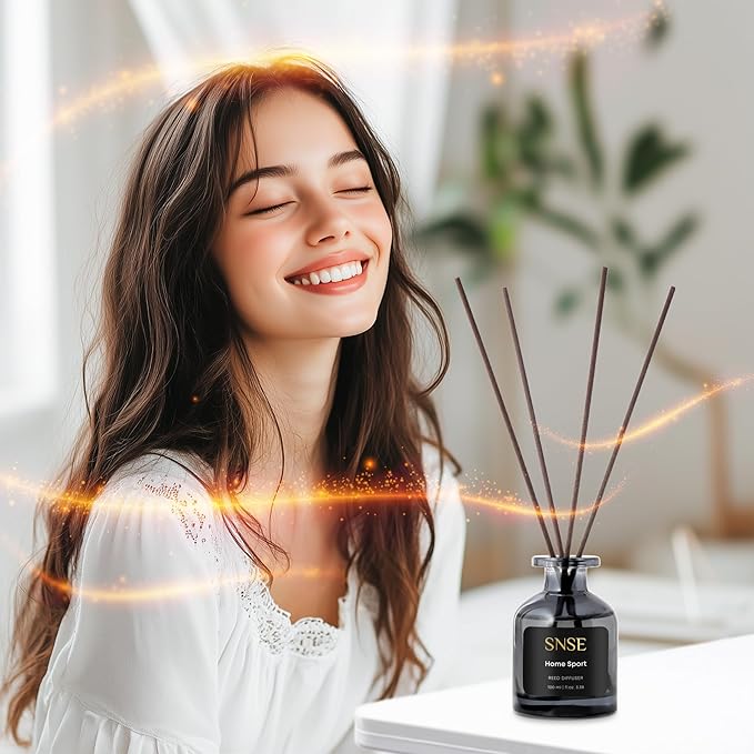 SNSE Home Sport Reed Diffuser Set - Premium Reed Diffusers for Home with Diffuser Reeds, Luxurious Gift Aroma, Sophisticated Scent, Ideal for Relaxation, Elegant Home Fragrance
