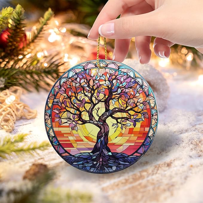 Tree of Life Christmas Ornaments 2025 Tree of Life Ornament Holidays Ornaments Christmas Tree Ornaments Hanging Accessories Navidad decoracion Xmas Gifts for Home Indoor Outdoor Decor