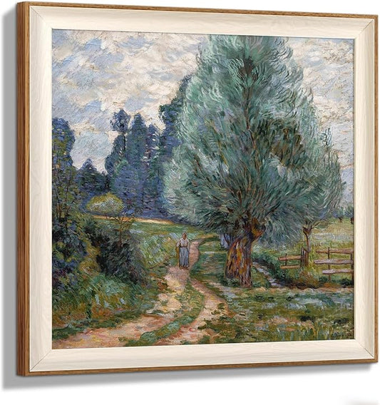 YUEYARIT Framed wall art, vintage wall decor, modern farmhouse style decor, canvas printed pictures, suitable for gifts, cottagecore bedroom, bathroom, living room, and office artwork.