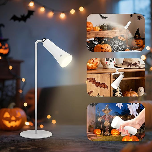 Wireless Desk Lamp LED Cordless Table Lamp for Home Office Eye-Caring Light,3 Color Modes,4-in-1 Magnetic Lamp,Touch Control Desk lamp for Reading