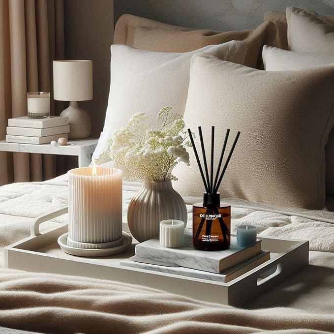 Flora D’Amour Reed Diffuser Oil for Home – Long Lasting Diffusers for Home with Rose, Peony, Magnolia & Peach – Premium Aroma Fragrance for Room, Bedroom & Bathroom – 150ml