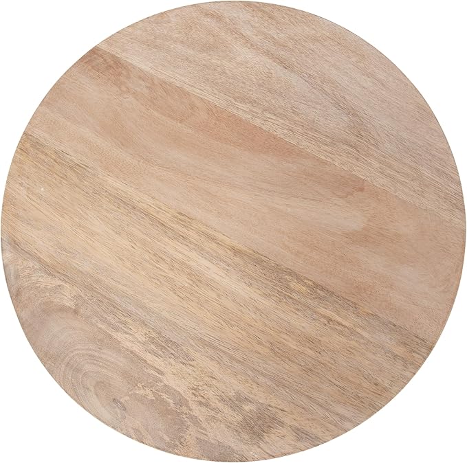 Kate and Laurel Kenzo Modern Wooden Round Side Table; 14 x 14 x 20; Light Natural; Transitional Wood End Table for Use as Bedroom Nightstand or Living Room Accent Table