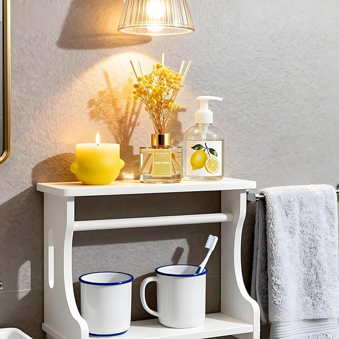 Reed Diffuser Set - 3.38 fl oz (100ml) Lemon Verbena Essential Oil with 6 Reed Sticks | Home & Bathroom Decor