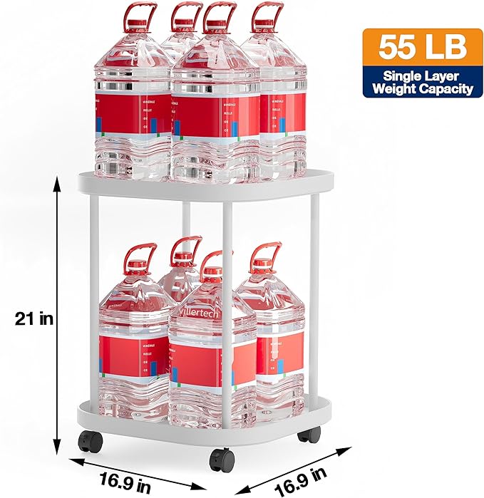 Side Table with Wheels, End Table Living Room Plastic Mobile Sofa Side Table Small Night Stand Bedroom Matte White