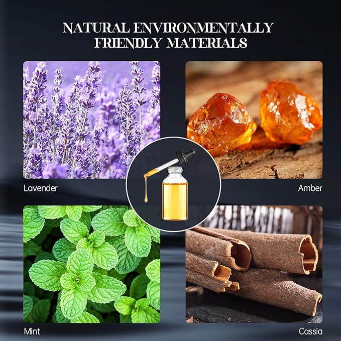 Reed Diffuser Set, 6.1 oz (180 ml) My Way Woody Fragrance Diffuser with 6 Reed Sticks and Scented Diffuser Flower Long-Lasting Home Fragrance Reed Diffuser for Home Room Office Bathroom Shelf Decor