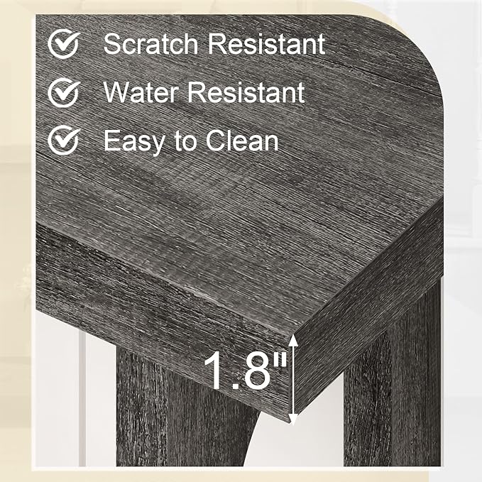 Entryway Console Table, 55" Wood Grey Console Table Narrow Sofa Tables with Storage Hallway Foyer Tables for Entryway, Living Room, Hallway