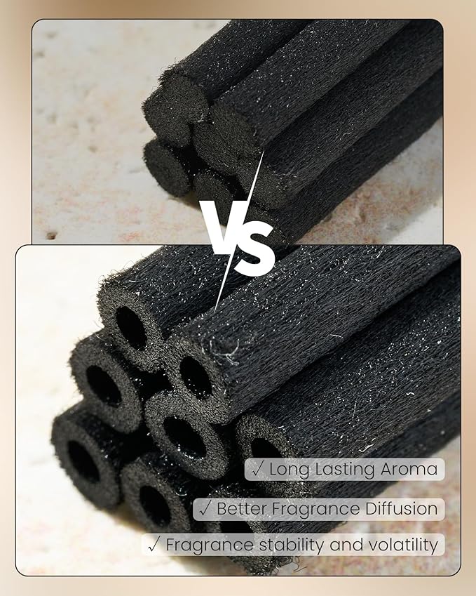 M&SENSE Orange Goji Reed Diffuser Set - 8.79fl oz Home Fragrance Non-Toxic Essential Oil Diffuser with Sticks, Air Freshner Gifts for Family Friends with Long Lasting Fragrance