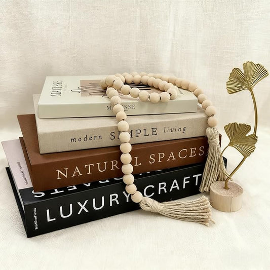 4PCS Decorative Book w/Wood Knot & Gold Ginkgo Leaf Statue, Book Shelf Decor Minimalist Linen Hardcover Faux/Fake Books for Coffee Table Home Decor Living Room Decoration, Photo Storage