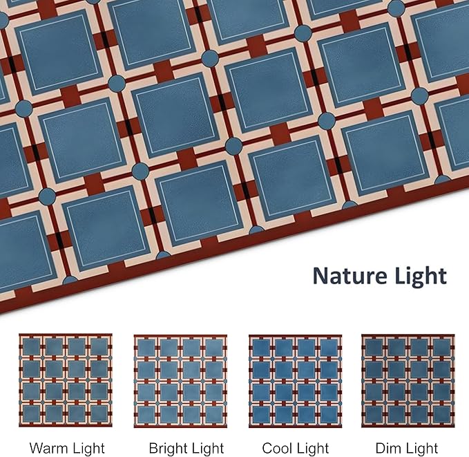 Ultra Thin Door Mat Indoor Entrance, 1/10 in Thin Door Mats for Inside Entry, Non-Slip Rubber Backing Washable Doormat, Fade Resistant, Absorbent, Low Profile Dirt Trapper, 30"X17",Navy blue Checkered