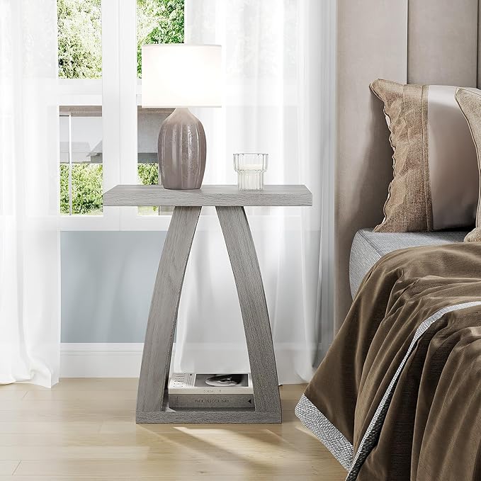 End Tables Living Room Set of 2. Side Tables Living Room. Side Table Beside Sofa. Modern End Table for Home. Grey End Tables Set of 2