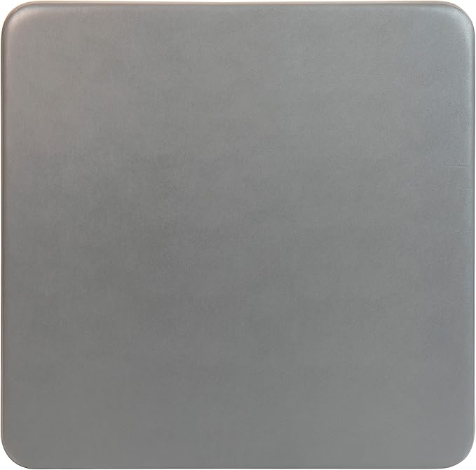 BizChair Gray Folding Card Table - Lightweight Portable Folding Table with Collapsible Legs