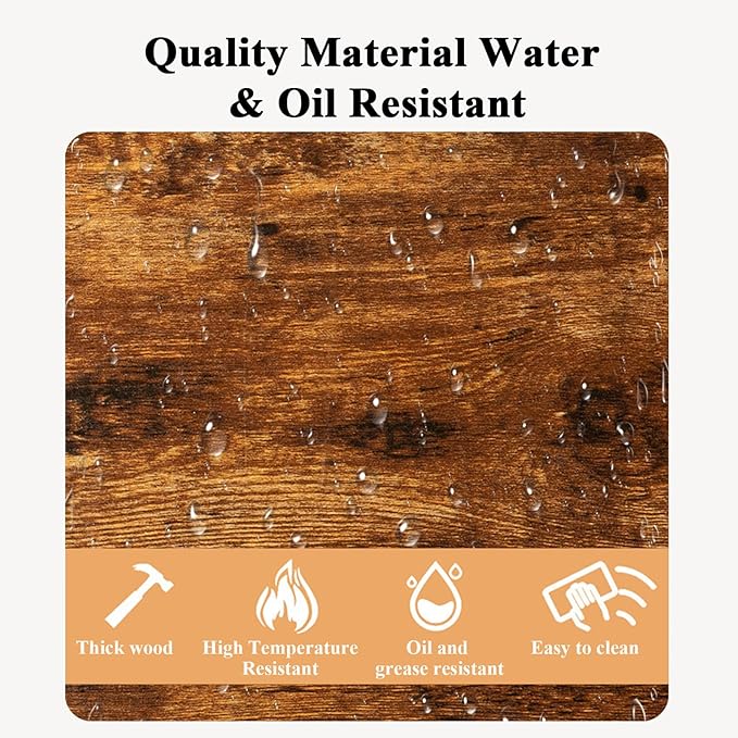 Side Table TV Tray for Couch,Height Adjustable 360° Swivel C Shaped End Table for Small Spaces,Bedside Bathroom Living Room (Vintage Brown)