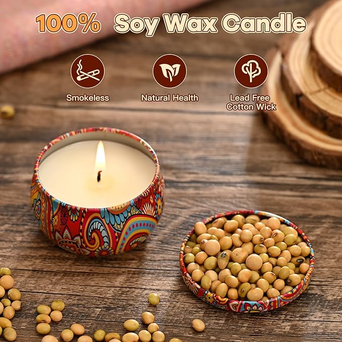 Scented Candles Gift Set, 12 Pack Candle for Home Scented, Candles Clearance with Gift Box, Aromatherapy Non Toxic Candle for Men, Women, Friends Birthday, Mother's Day