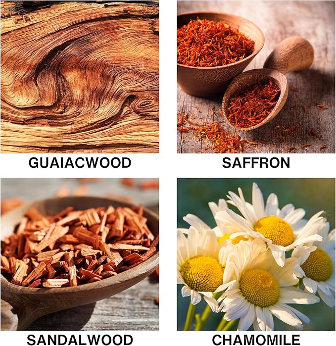 Red Tobacco Reed Diffuser – Aromatherapy Diffuser with Guaiacwood, Saffron, Sandalwood & Chamomile, Long Lasting Home Fragrance – 150ml