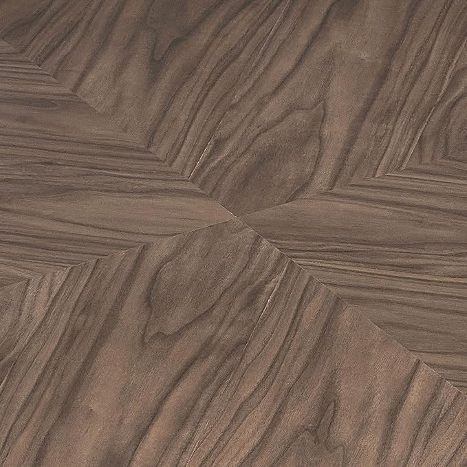 35.43" Round Coffee Table for Living Room, MDF Coffee Table Drum Center Table for Apartment, Modern Drum Circle Coffee Table Side Table End Table, No Need Assembly (Walnut, ø35.43'' x 11.42'')