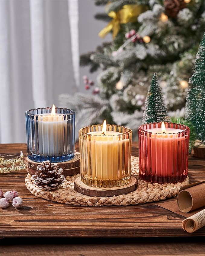 M&SENSE Blood Orange Clove Scented Candles, 1 Wick Jar Candle, Christmas Fall Gifts for Home Decor, Up to 60 Hours Burning, Natural Soy Wax Relaxing Aromatherapy Candle