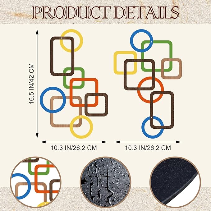 2 Pcs Metal Abstract Wall Decor, Minimalist Lines Wall Hanging Art Painting, Modern Geometric Black Wall Sculpture Suitable for Home Office, Hotel Living Room, Bedroom and other Home Decoration