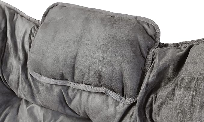 Zenithen Portable Foldable Indoor Wood Butterfly Folding Accent Chair, Perfect for Dorm Rooms, Bedrooms, and Living Rooms, Use for Lounging, Reading, Studying, and Gaming, Gray