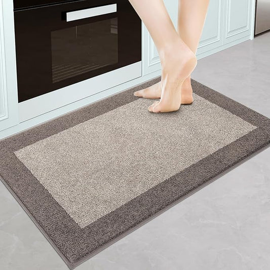 Machine Washable Kitchen Rug 24" x 36", Non Slip Kitchen Mat for Floor, Absorbent Entrance Throw Rug for Bedroom, Hallway, Bathroom, Door