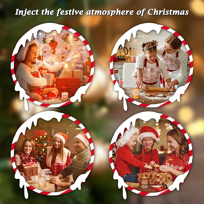 36oz Scented Fall Candles Set, 4Pack Aromatherapy Soy Wax Candles House Warming Halloween Birthday Gifts, Birthday Halloween Chirstmas Candles for Women Men 9oz Apple/Wreath/Cinnamon/Pumpkin Candle