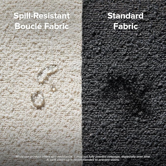 mopio Sophie 51" Ottoman Storage Bench, Entryway and Window Seating, End of Bed Curved Stool for King & Queen Bed, Storage Chest for Bedroom (Pearl White Boucle)